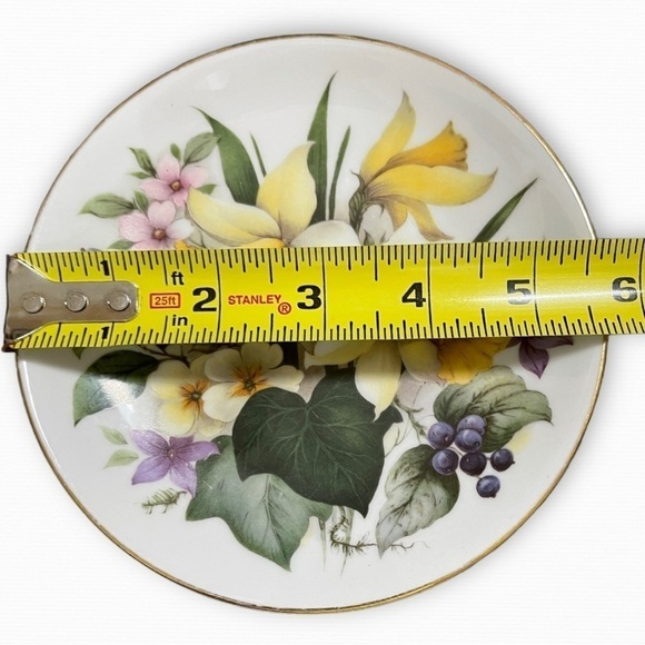 St. Martin Email De Limoges Spring Flower Porcelain Plate - Picture 2 of 7